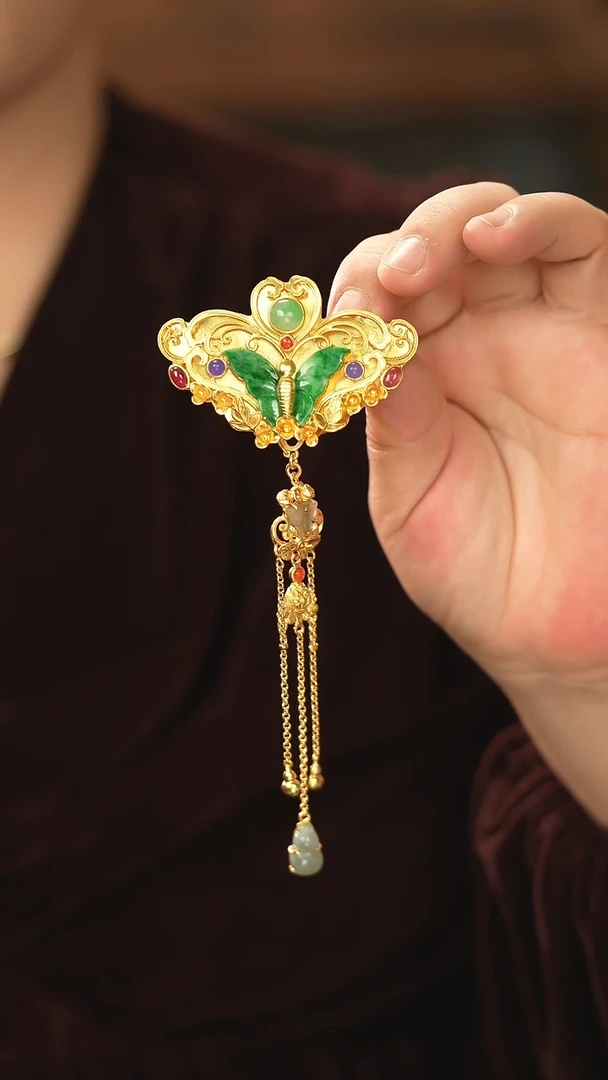 【闪购商品】翡翠挂件银S925镶嵌新款