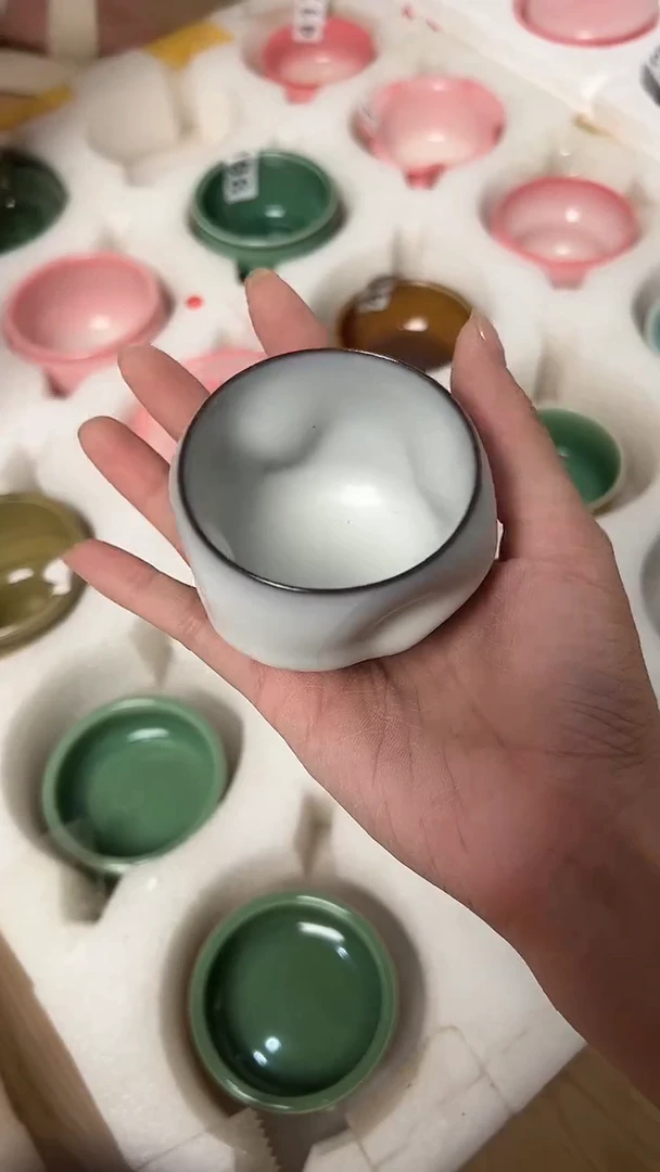 龙泉云间青瓷小米茶器