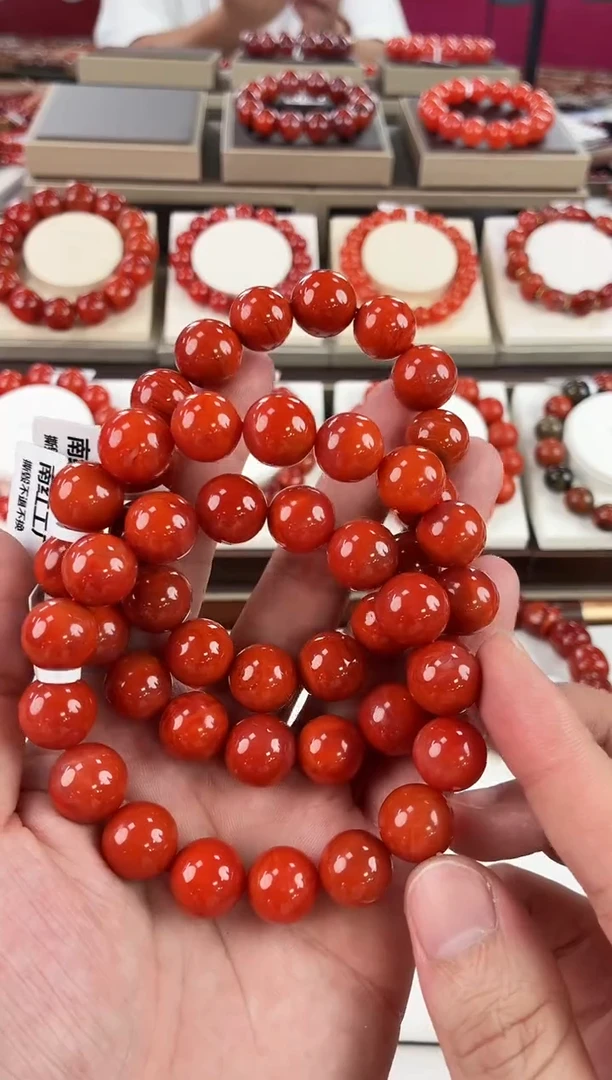 南红玛瑙瓦西手串13+未镶嵌（多样式发其一）