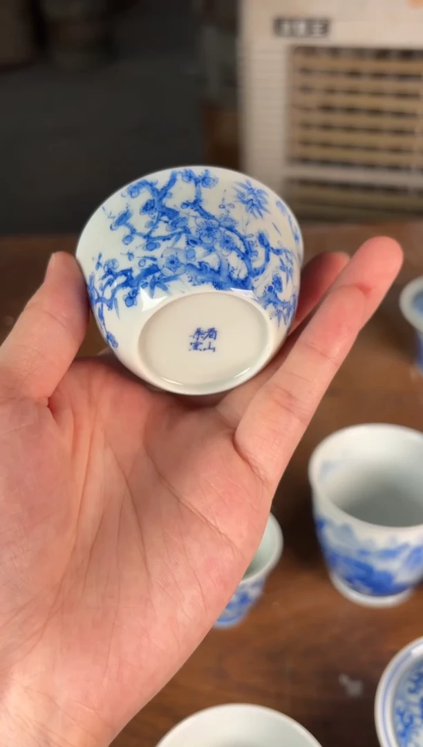 杯看山柴窑青花看山柴窑青花