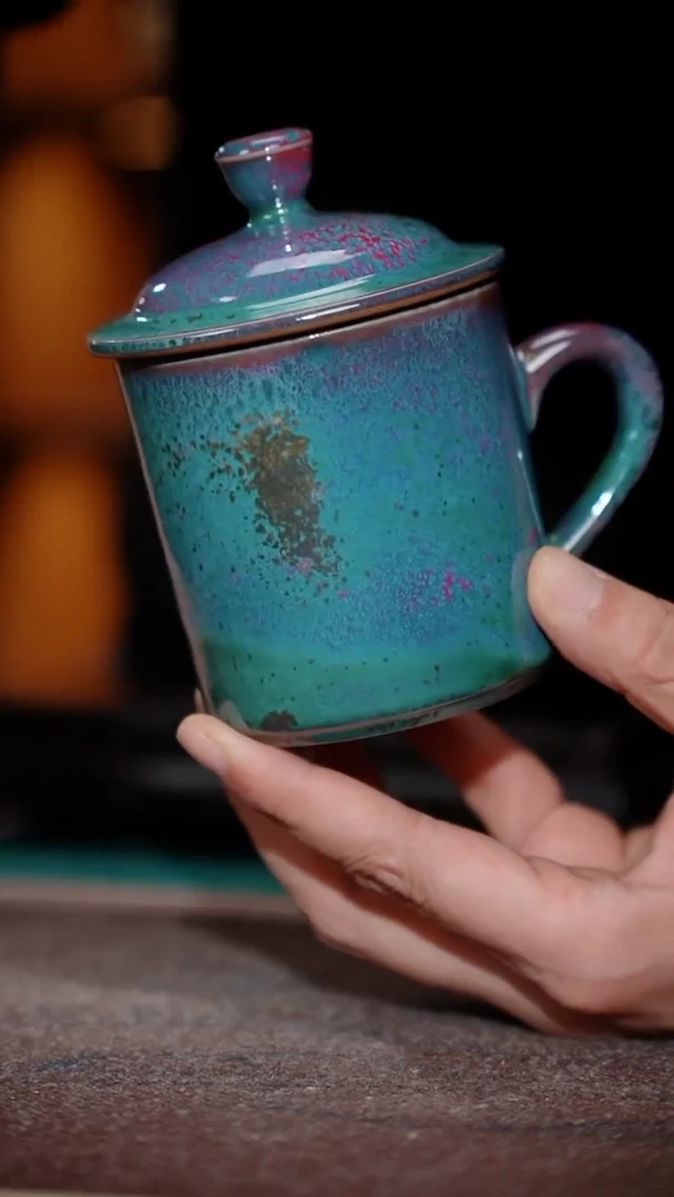 27-1大盖杯（王建勋 炉钧釉）