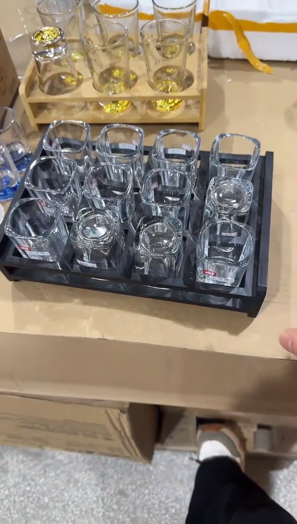 【闪购商品】水晶玻璃无盖款青苹果闪购价*12+杯架