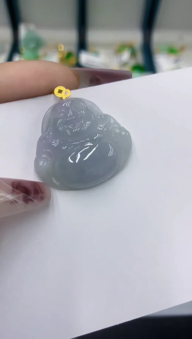 颈饰18K金镶嵌翡翠11111