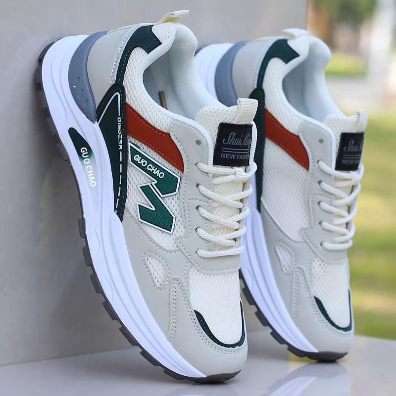 【正品】夏季新款单网镂空透气老爹鞋百搭防滑耐磨休闲男鞋