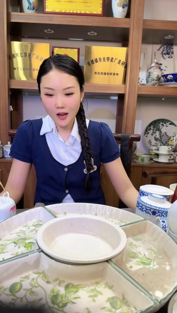 其他 B699景德镇制陶瓷果盘一套