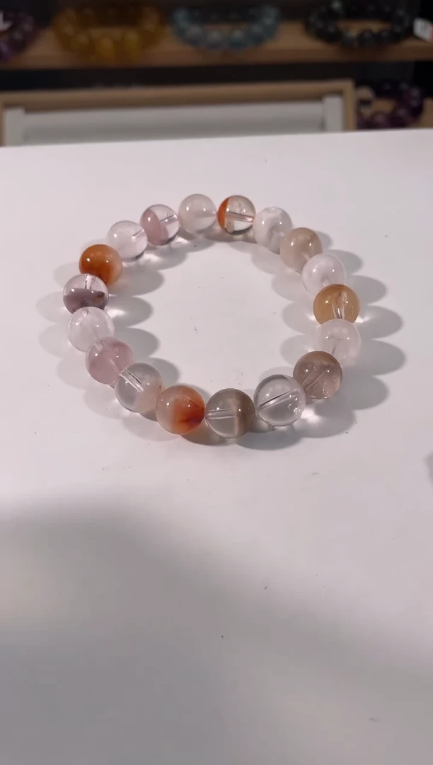 水晶手链未镶嵌彩兔毛渐变 11
