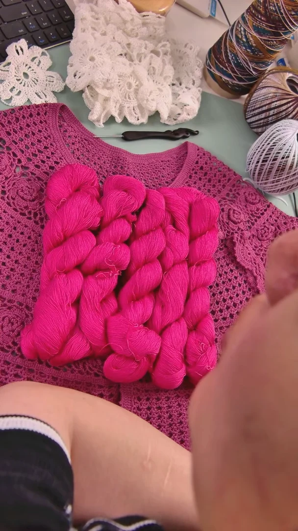 棉玫瑰粉8号蕾丝5两装