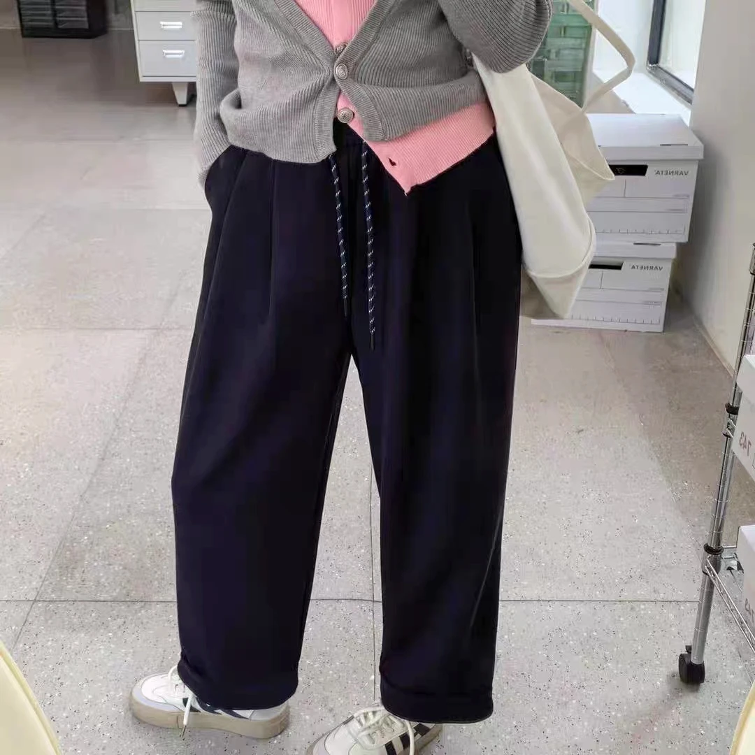 191#日韩系卷边休闲裤