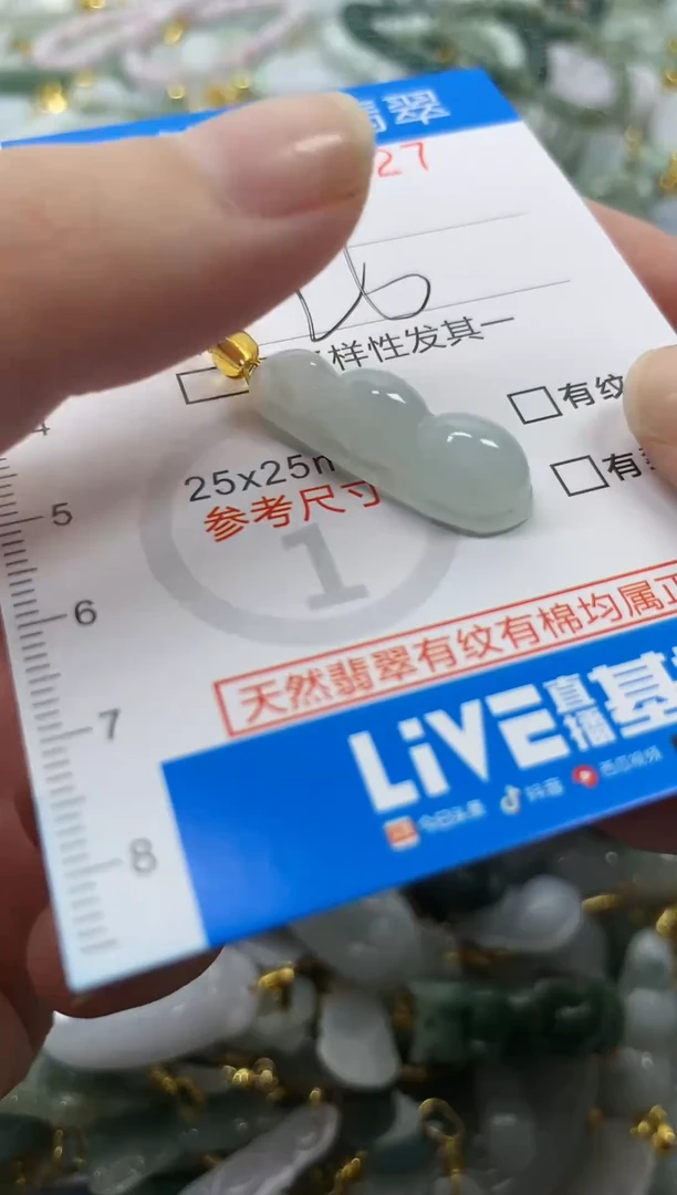 颈饰未镶嵌翡翠净货挂件-4427