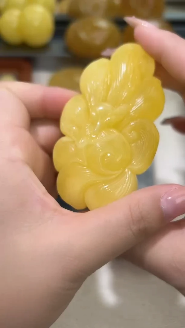 裸石琥珀未镶嵌琥珀蜜蜡吊坠