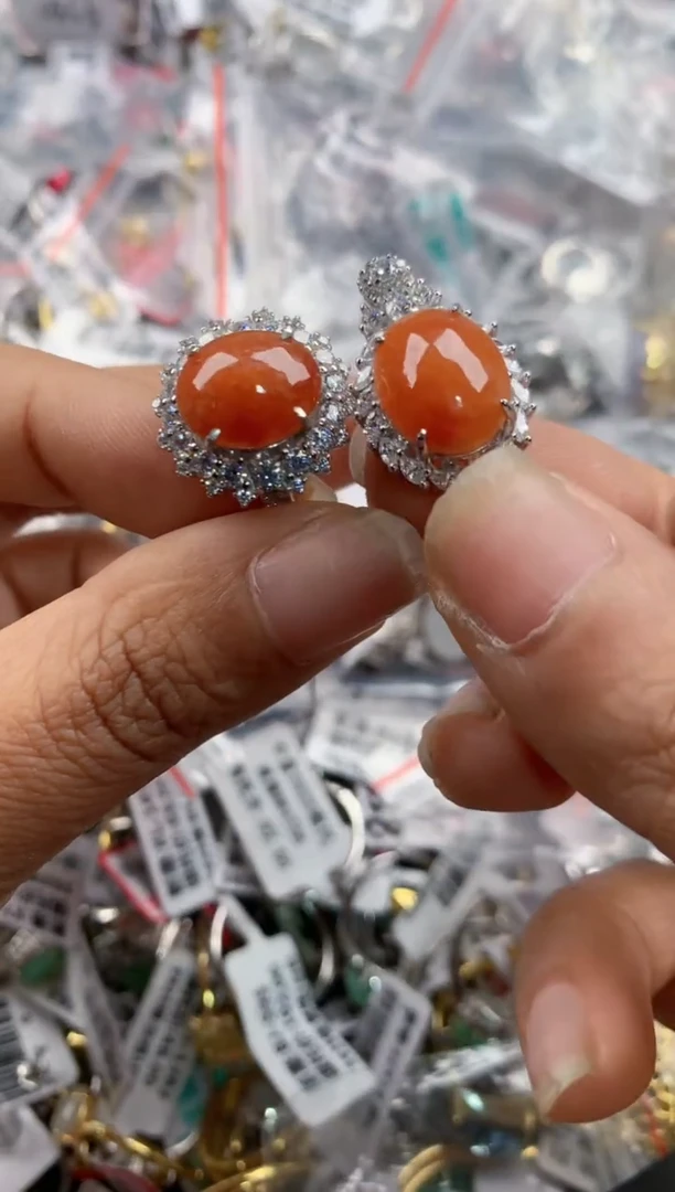 银S925镶嵌戒指翡翠4444----2