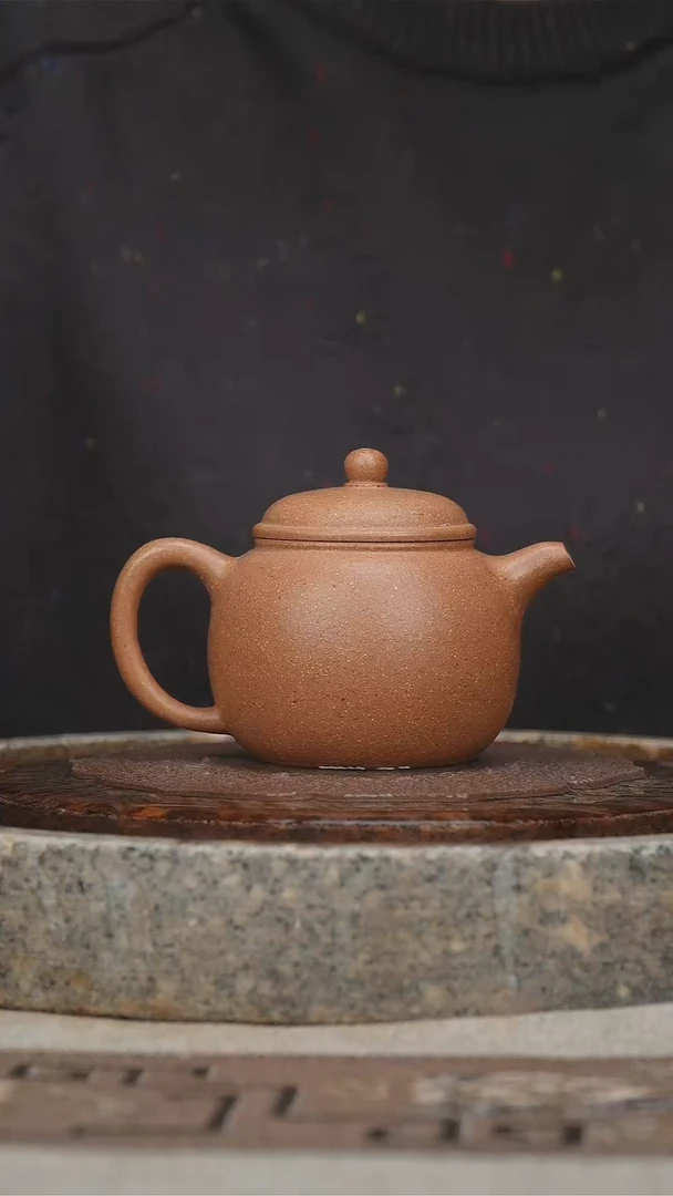 【闪购商品】紫砂茶壶葵黄段匏樽壶