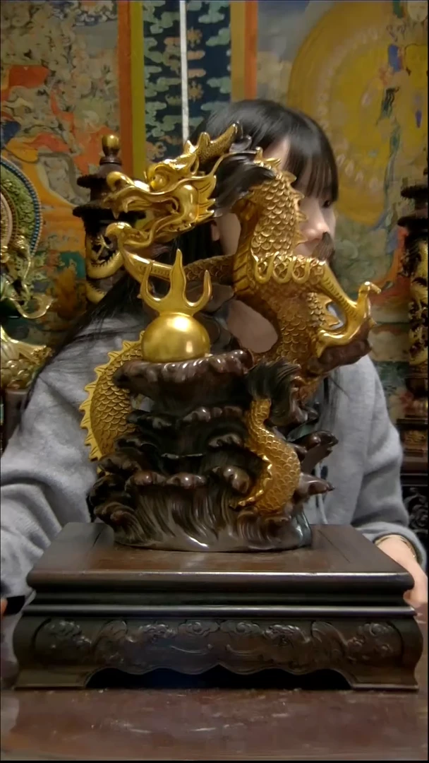 铜像造像收藏铜像造像收藏龙摆件