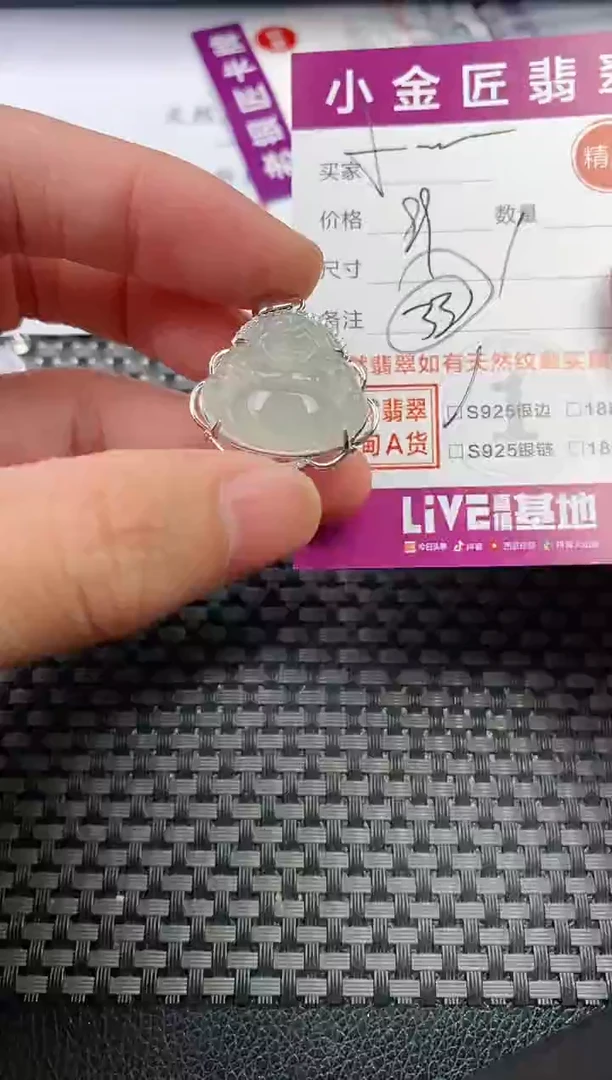 翡翠银S925镶嵌颈饰·