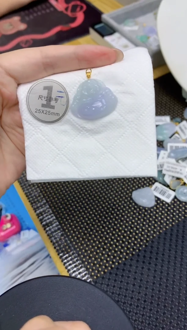 颈饰18K金镶嵌翡翠111111111