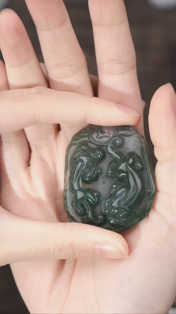 未镶嵌吊坠(不含链)玛瑙/玉髓水草玛瑙