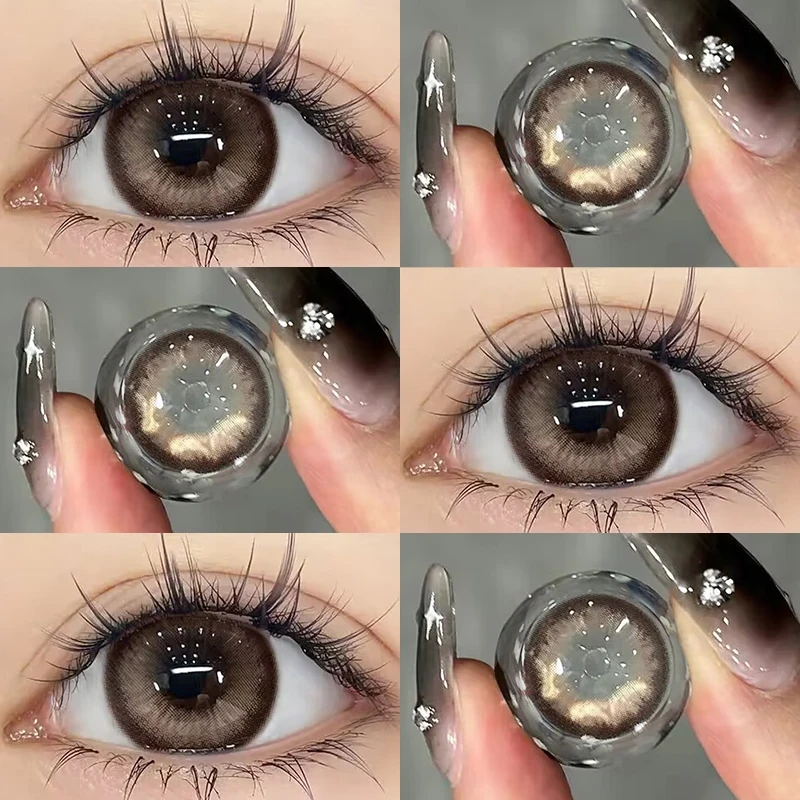 OVOLOOK冰点朗姆月抛清纯小鹿眼水润14.5大直径美瞳学生隐形眼镜