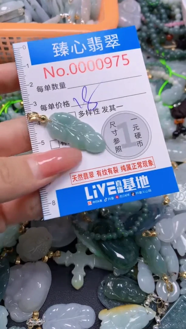翡翠未镶嵌吊坠(不含链)978