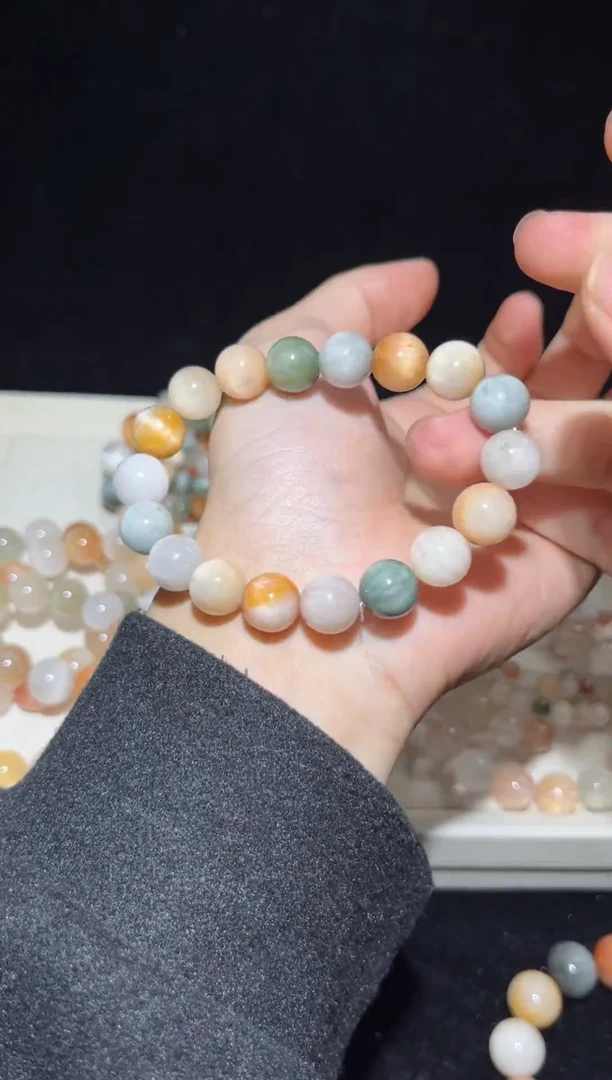 未镶嵌手串水晶6彩兔毛出厂价默认微瑕不退换11+