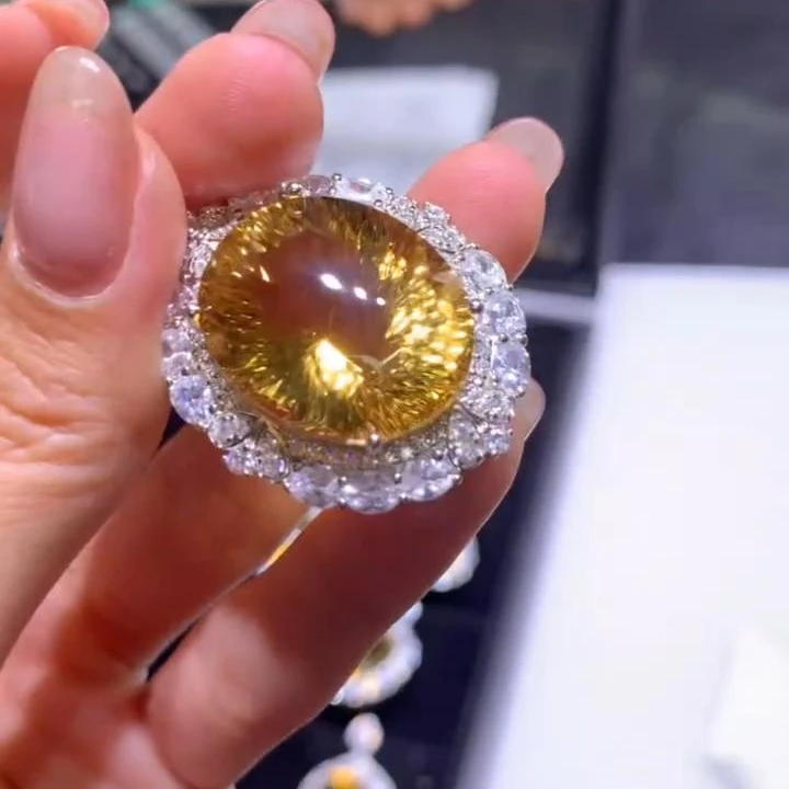 【逍遥】黄水晶旦形吊坠*B1005/10/多样性发/1件（28ct以上）