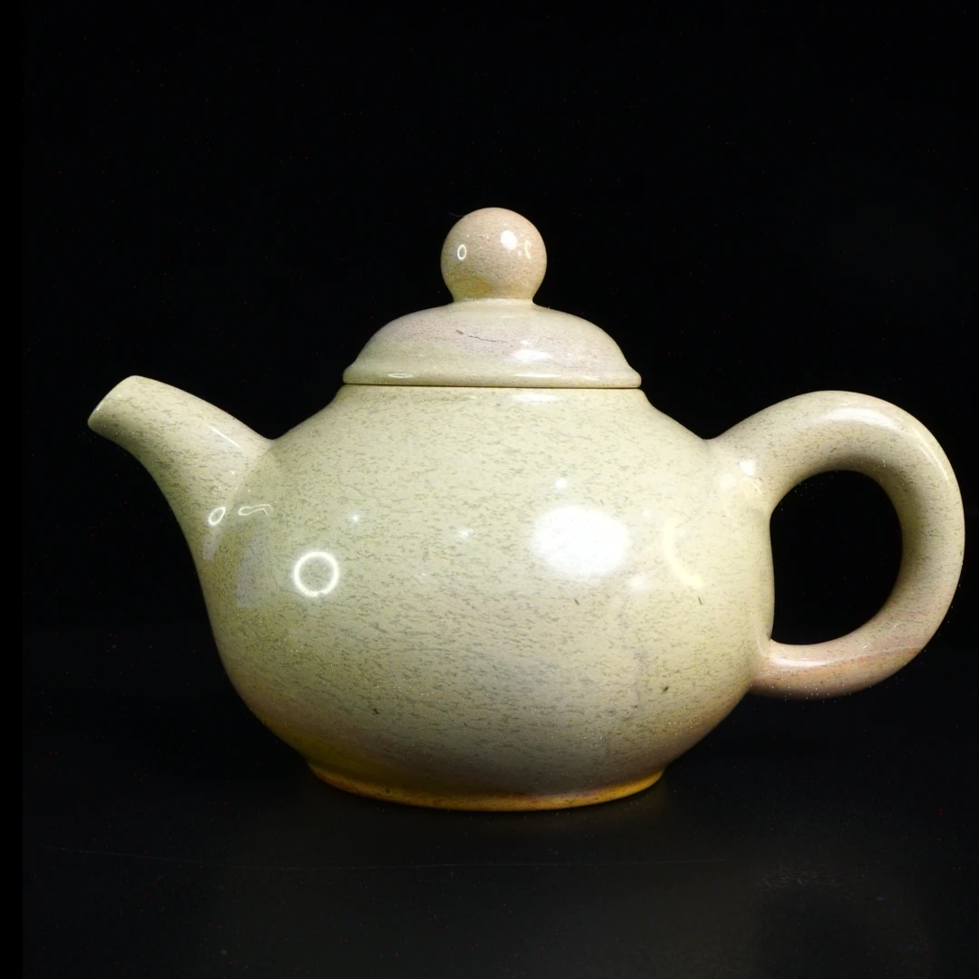32寿山石花坑石手工掇球壶雅玩（可热泡）200克14x9.5x9，1XO