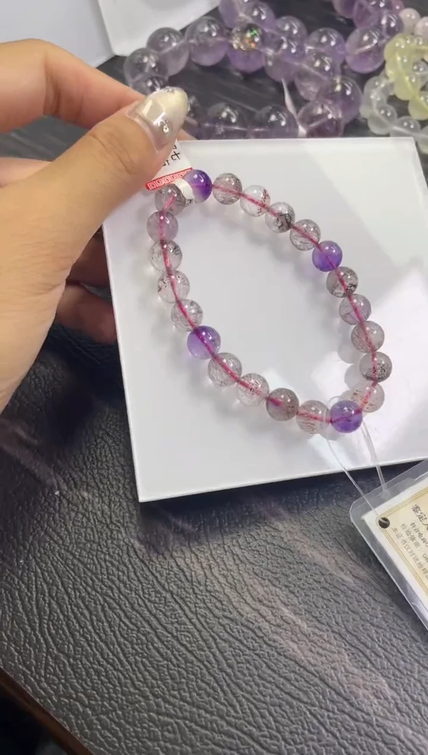 水晶手链未镶嵌8±/x-345【超七