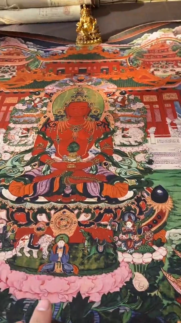 卷轴画王姬藏传唐卡艺术品