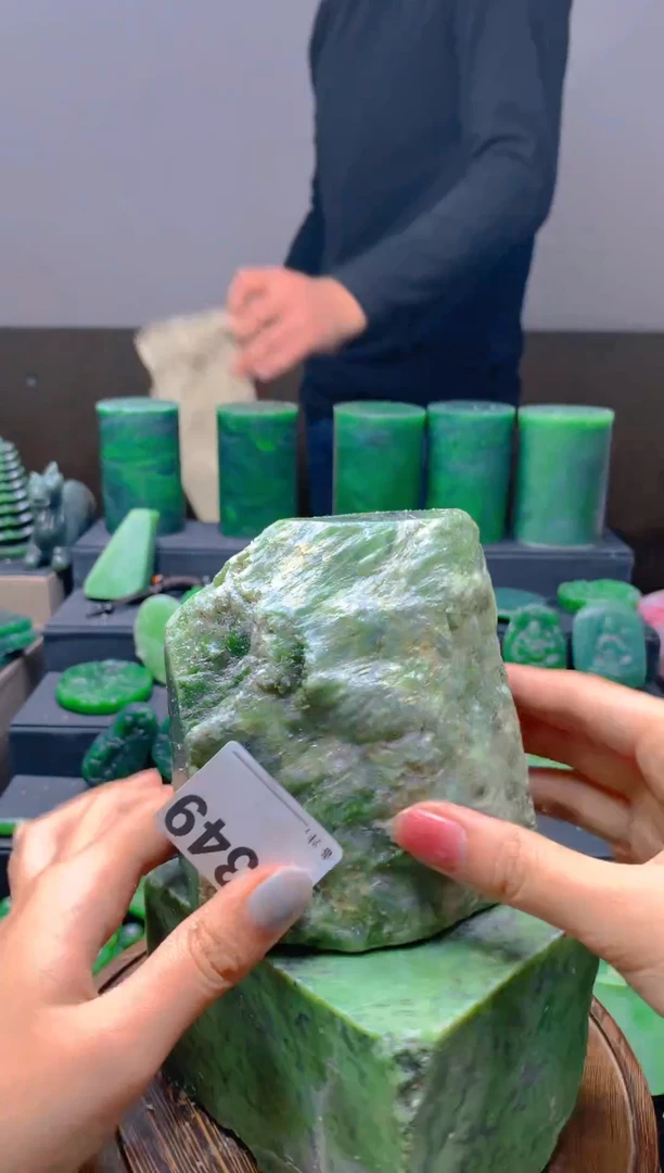 未镶嵌和田玉珠宝半成品1