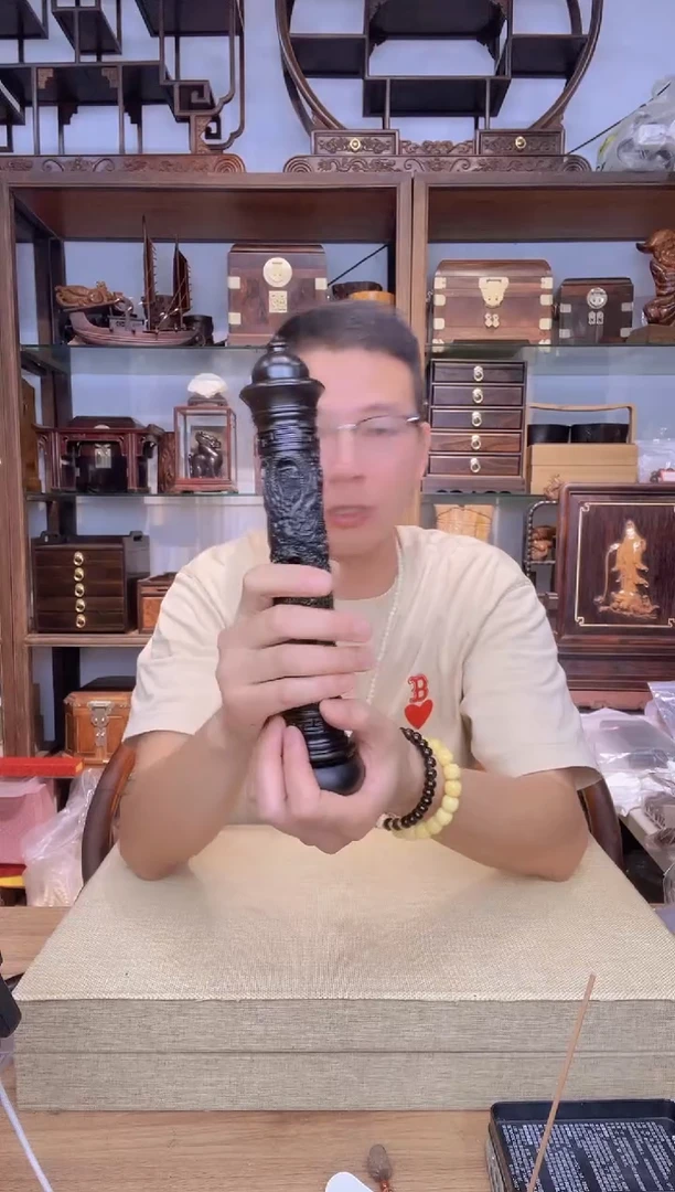 紫檀木类书架560紫光檀立式龙香柱 库存微瑕