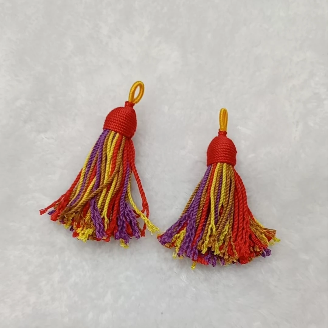 非金属布艺吊坠 0103-013小胖流苏坠 时尚简约个性百搭精美精致