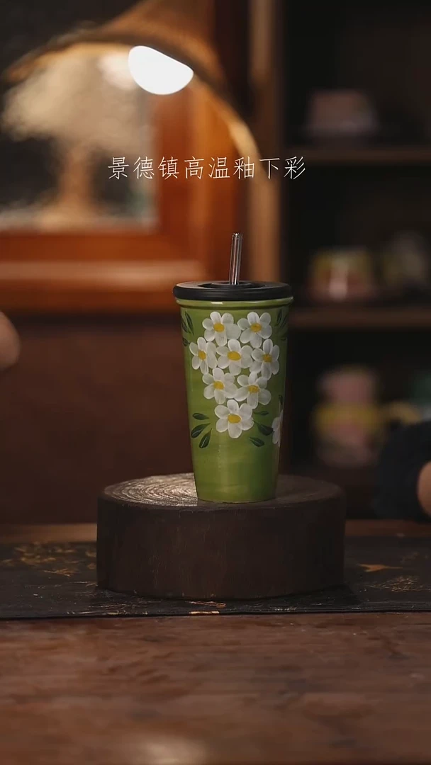陶瓷景德镇高温釉下手绘陶瓷107