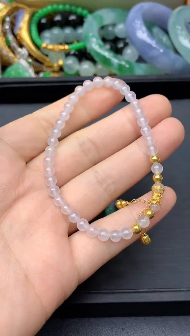 18K金镶嵌手链翡翠314 -中国好珍宝