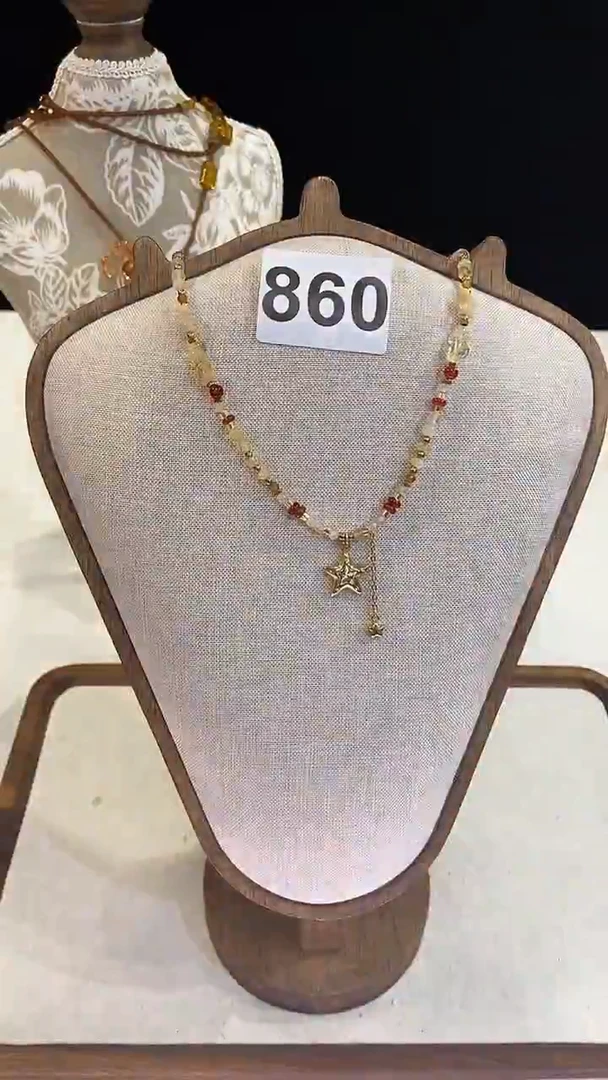 项链钛钢淡水珍珠860