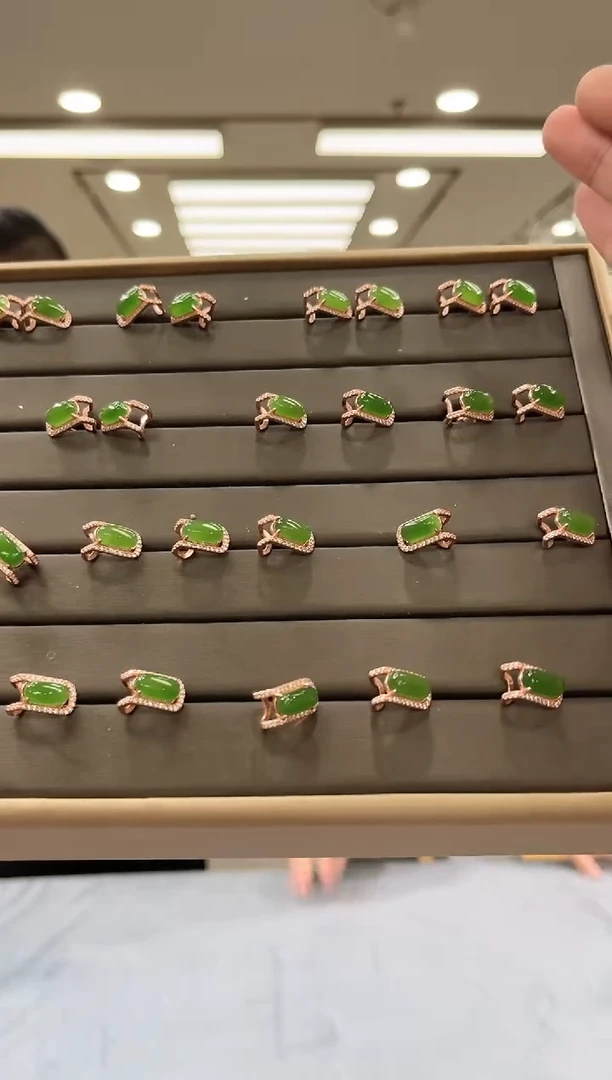 【闪购商品】和田玉耳饰银S925镶嵌多样性拍一发一c17001