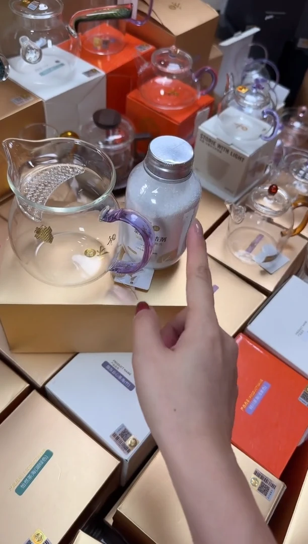 @@禾器晶彩观禄浅紫色+茶垢清洁剂