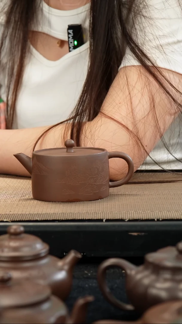 茶壶紫砂C*K文老紫泥景山200