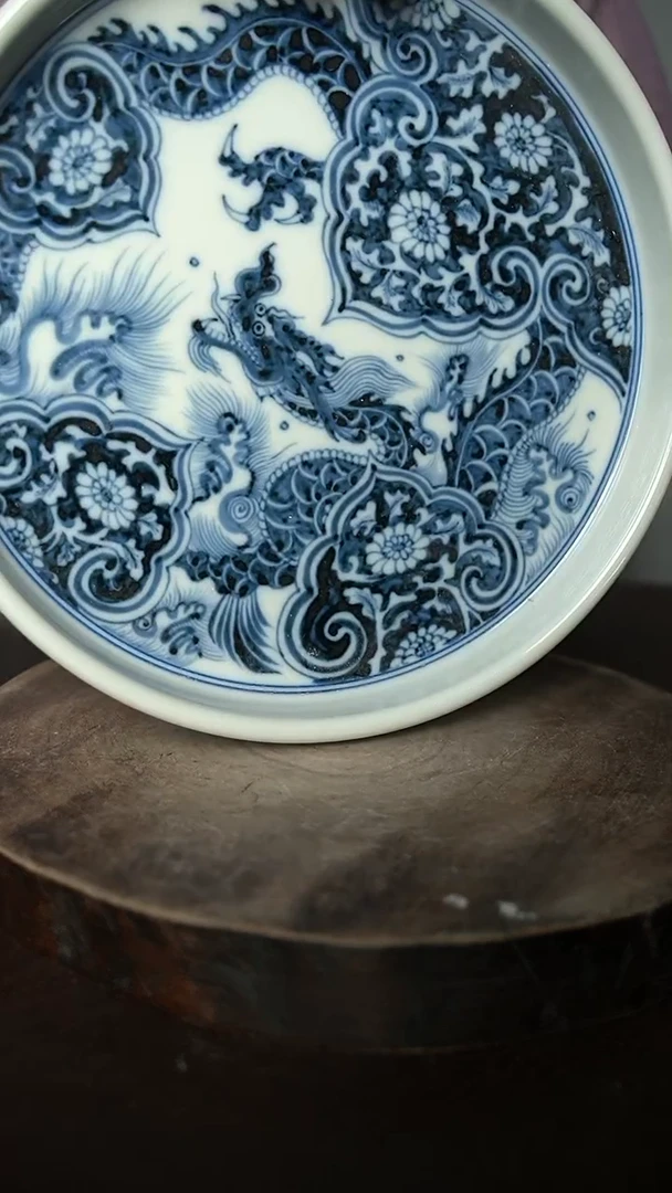 【闪购商品】微瑕福利-柴窑穿花龙壶承