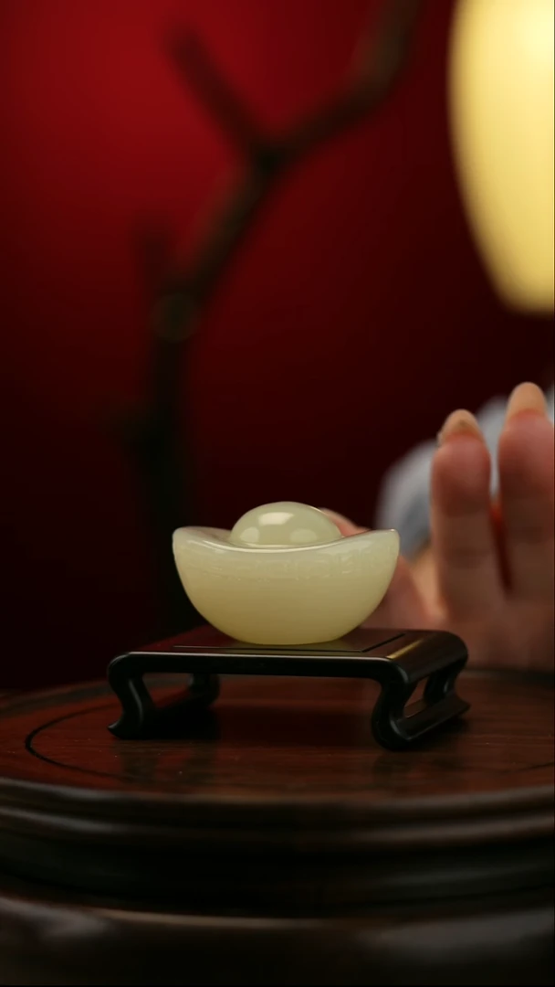 玉【元宝】天然玉石摆件