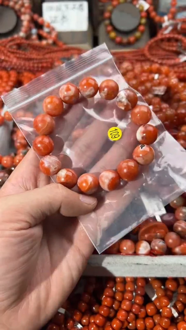 南红玛瑙手串未镶嵌17