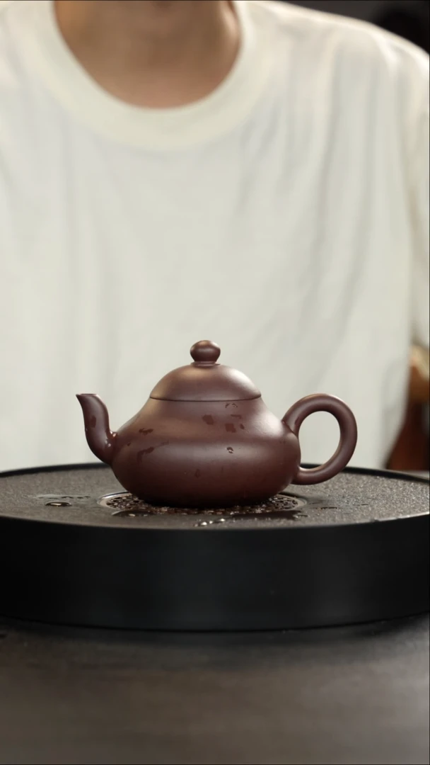茶壶紫砂4号井92底槽青全手梨形超级大漏