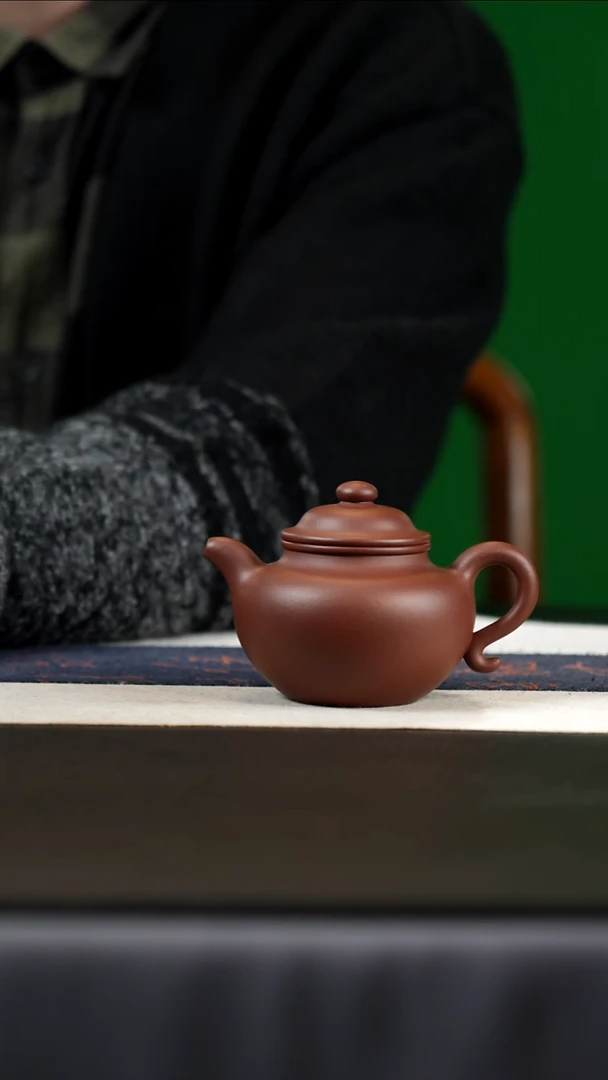 茶壶紫砂太西黑紫，170cc