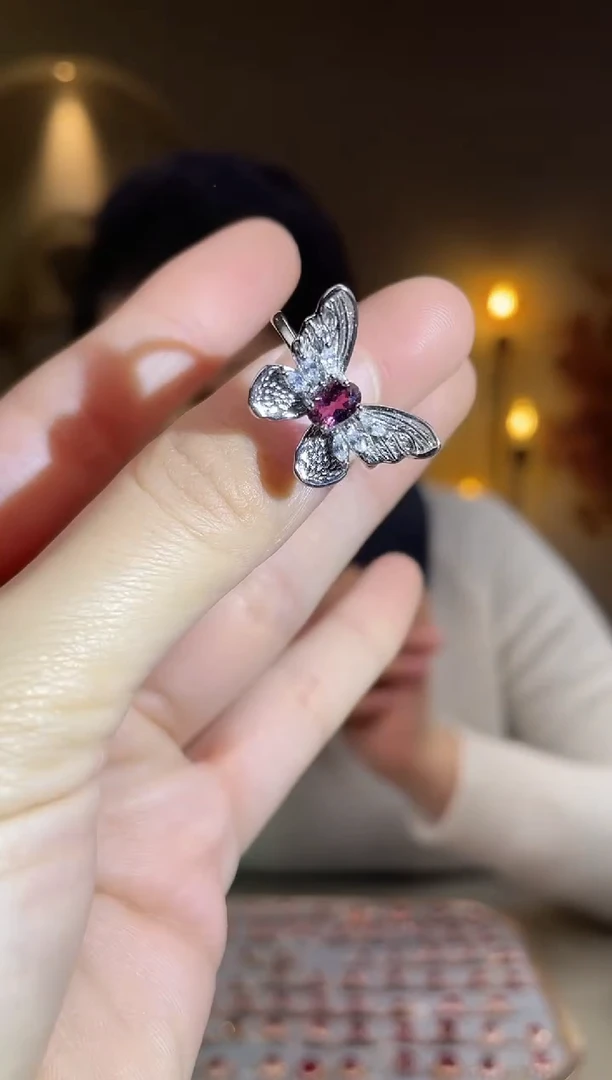 银S925镶嵌手饰碧玺手饰