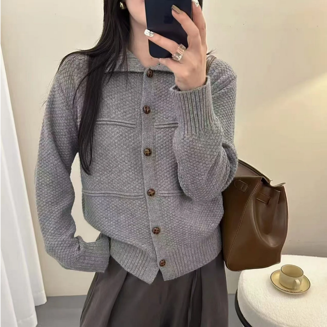 玉姐家秋冬新款时尚百搭纯色加厚保暖蜜熊外套J6454