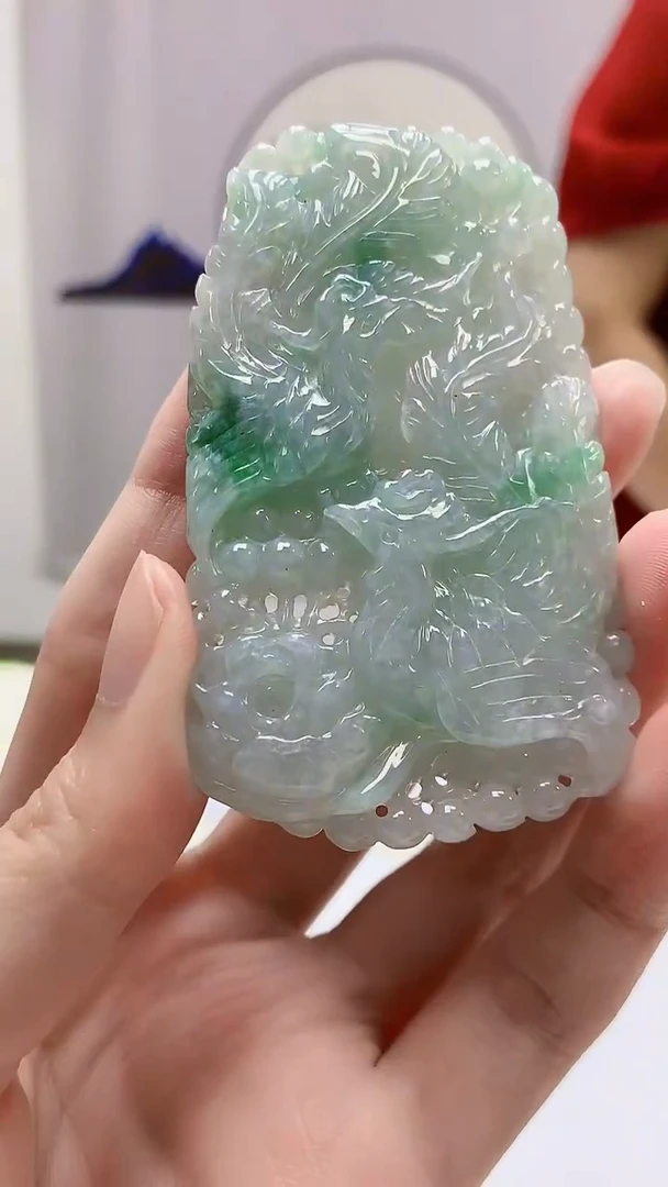 定制翡翠未镶嵌4902zm-毛货挂件111凤凰