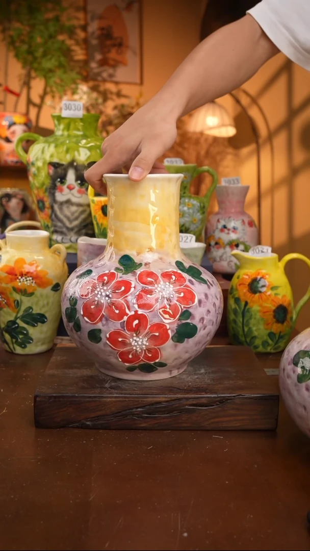 摆件17-40口径高度 1-2误差手工手绘有些许色差 完美慎拍