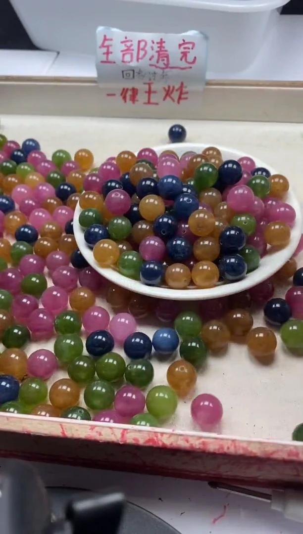 【闪购商品】碧玺颈饰未镶嵌W203碧玺12mm*10颗