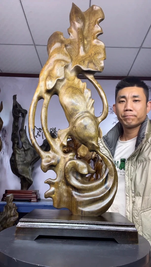 金丝楠木雕款啊*金丝楠木工艺品摆件