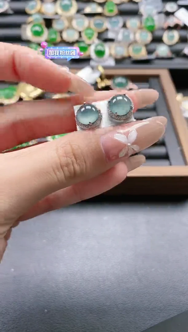 【闪购商品】翡翠戒指银S925镶嵌5151-3