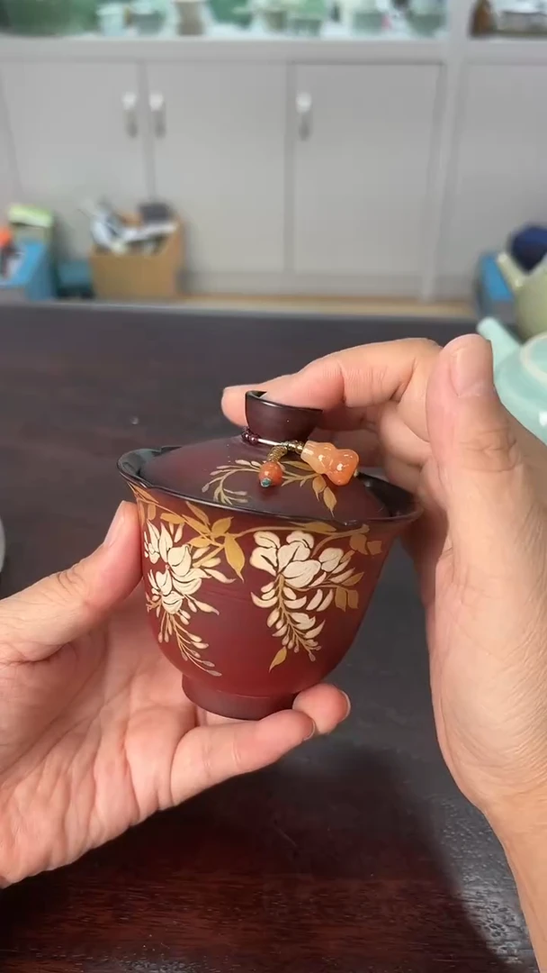 龙泉云间青瓷小米茶器