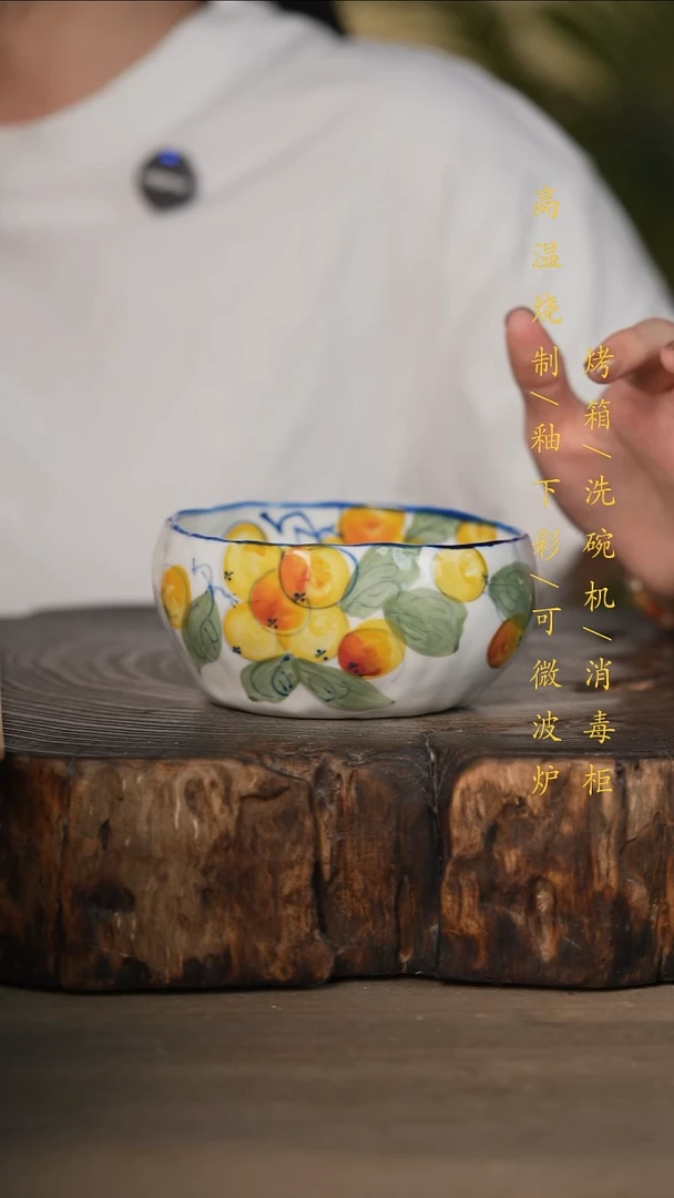 瓷片景德镇高温釉下彩可微波烤箱洗碗机